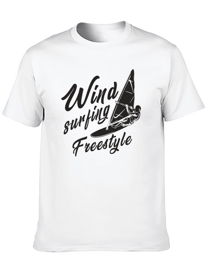 Windsurfing Freestyle Black Graphic Tee