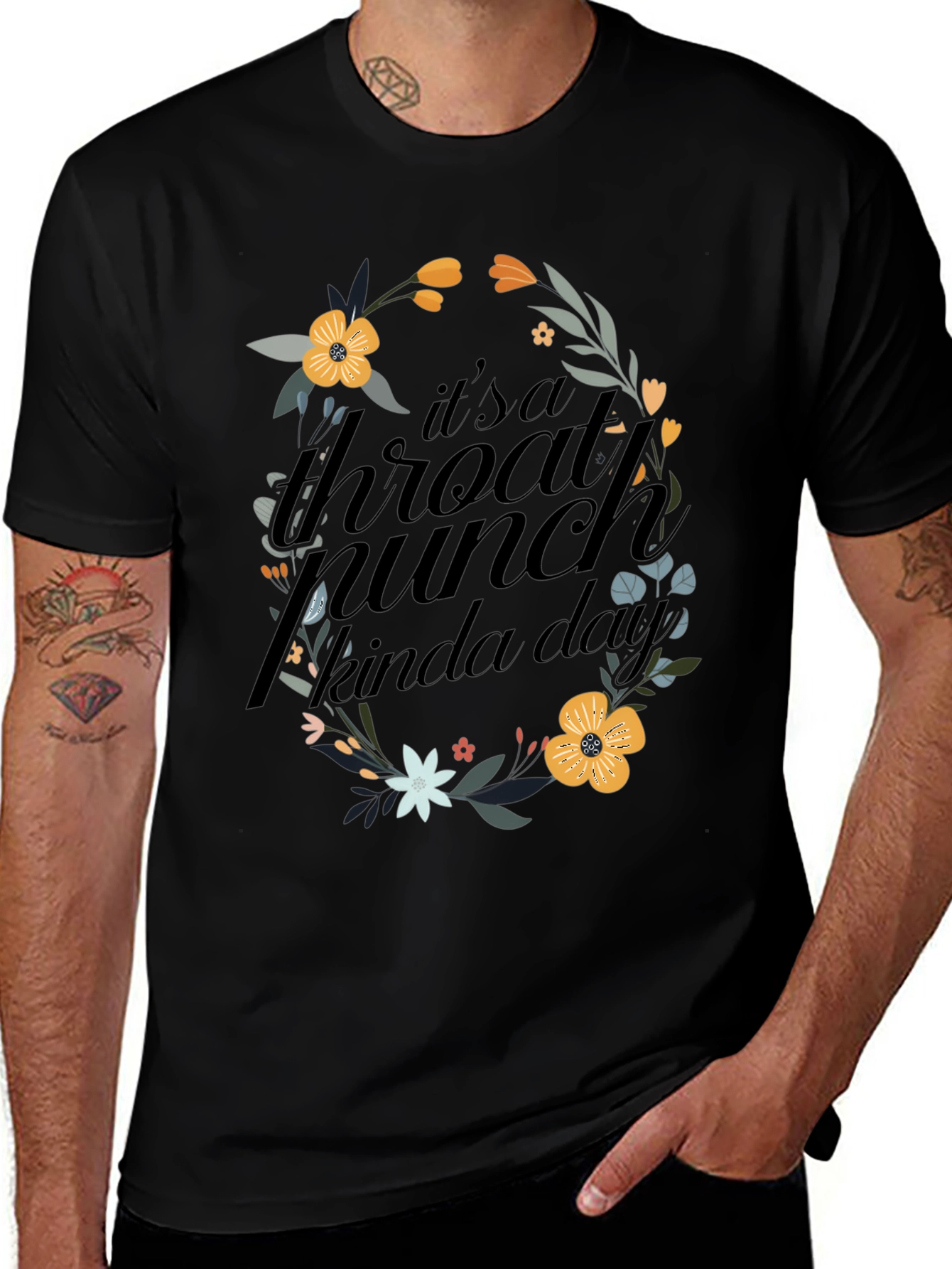 Floral Throat Punch Graphic Tee