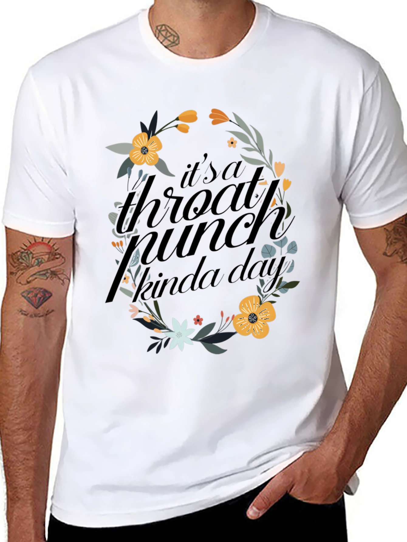 Floral Throat Punch Graphic Tee