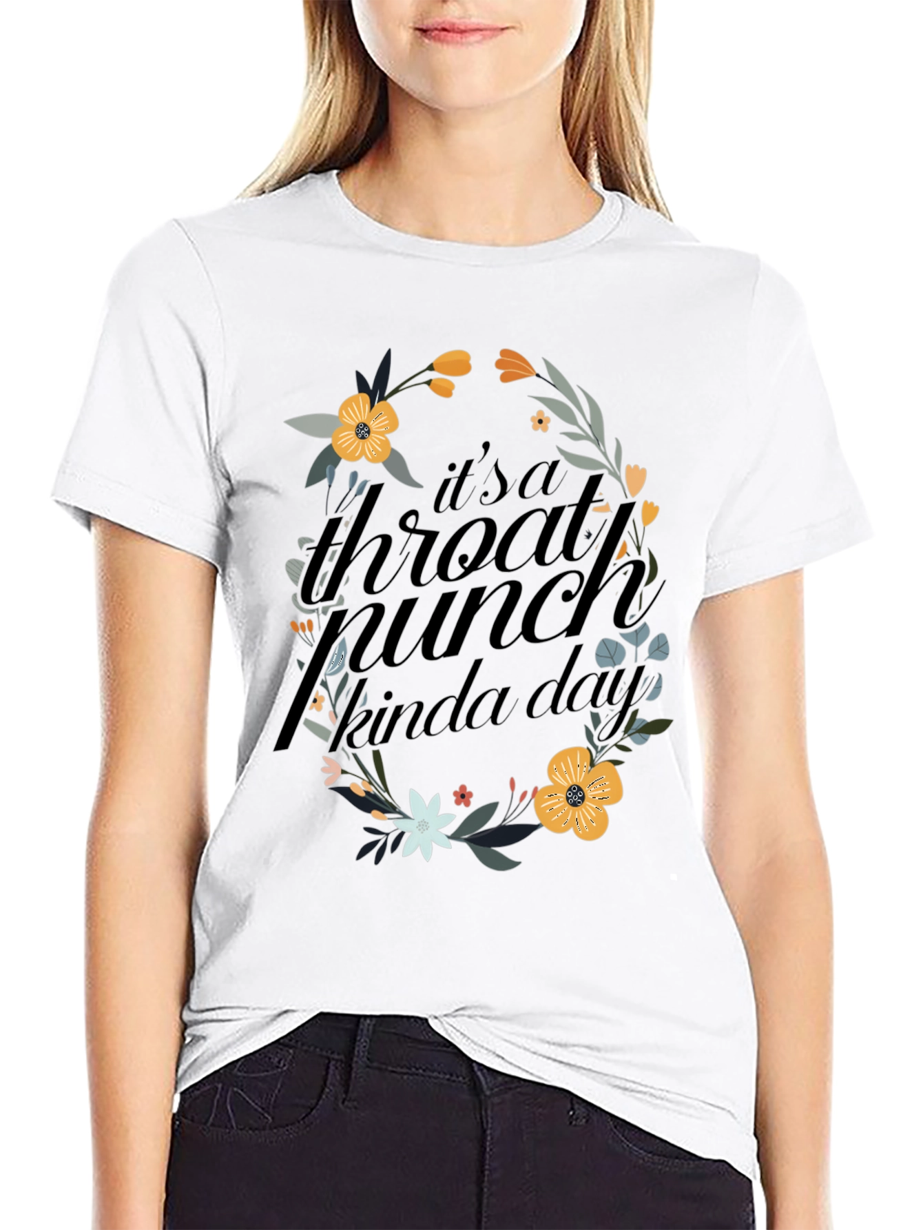 Floral Throat Punch Graphic Tee