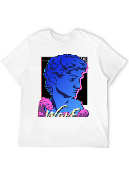 Vaporwave Statue Graphic T-Shirt - Trendy Style