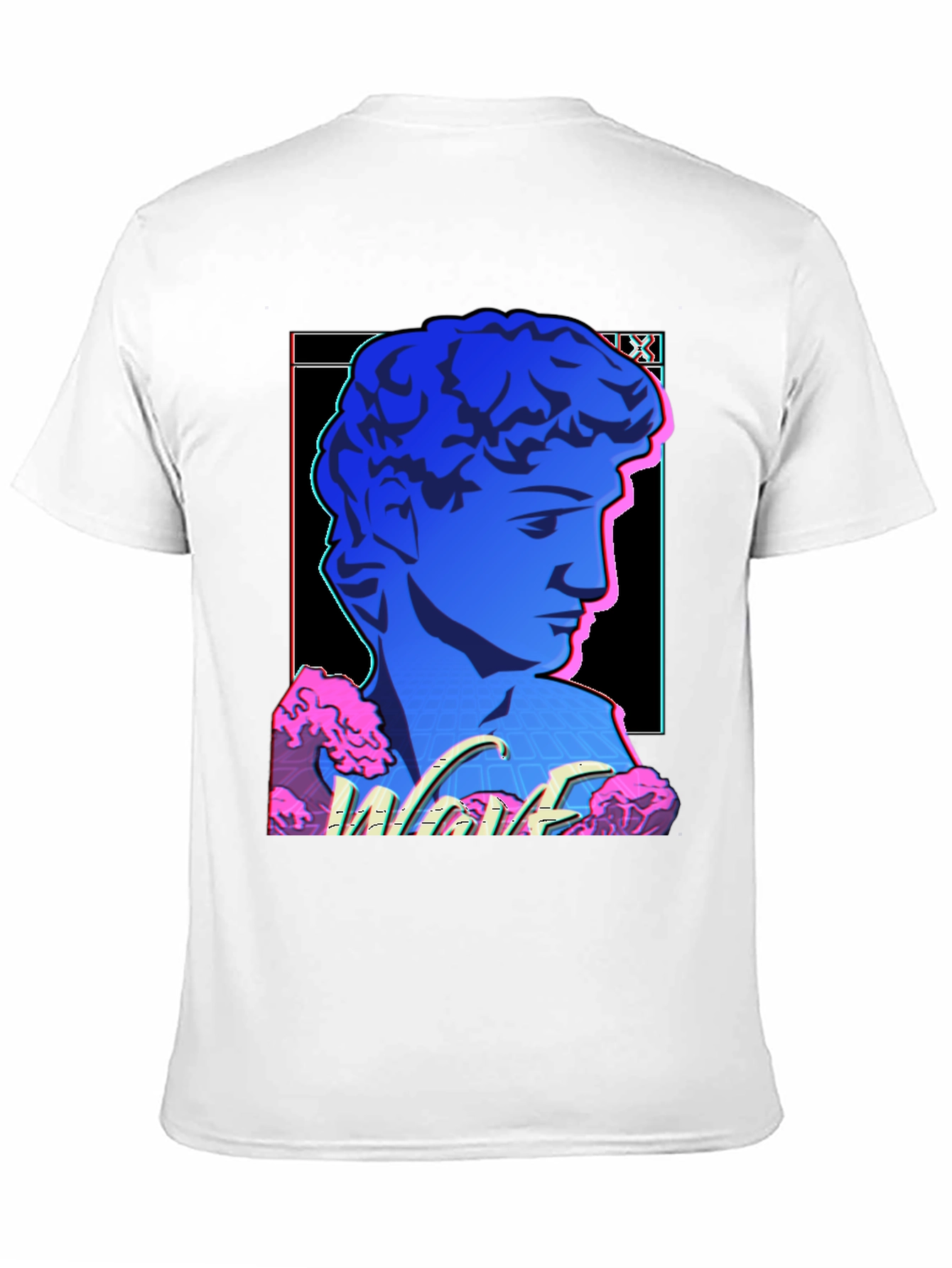 Vaporwave Statue Graphic T-Shirt - Trendy Style