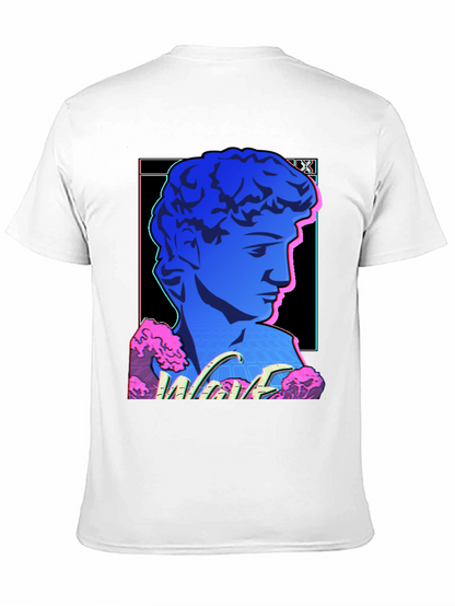 Vaporwave Statue Graphic T-Shirt - Trendy Style