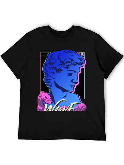 Vaporwave Statue Graphic T-Shirt - Trendy Style