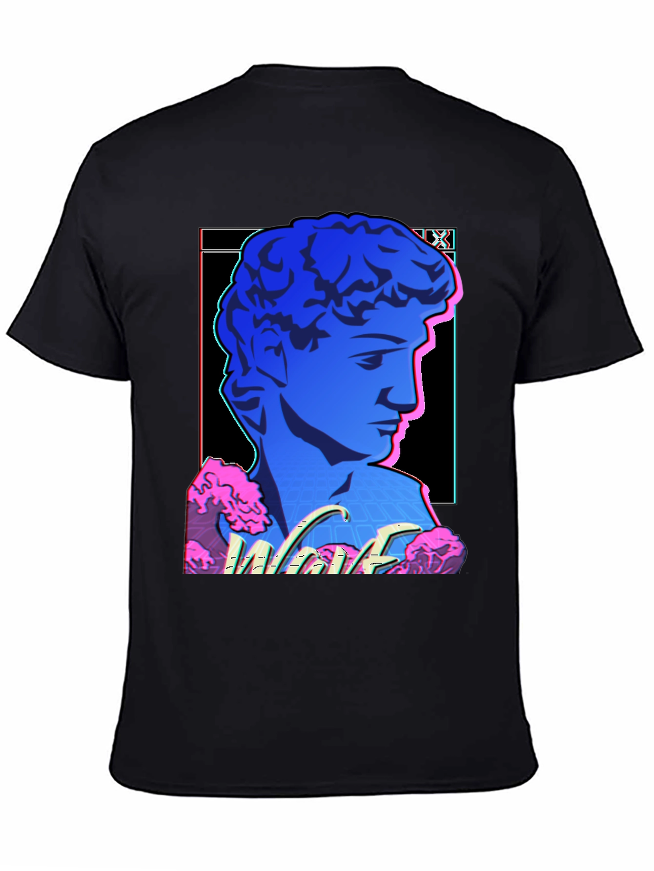 Vaporwave Statue Graphic T-Shirt - Trendy Style