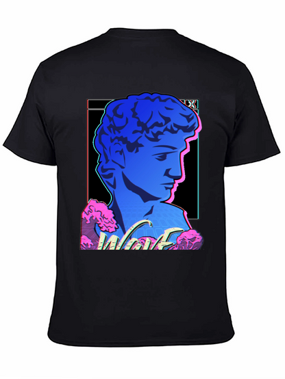 Vaporwave Statue Graphic T-Shirt - Trendy Style