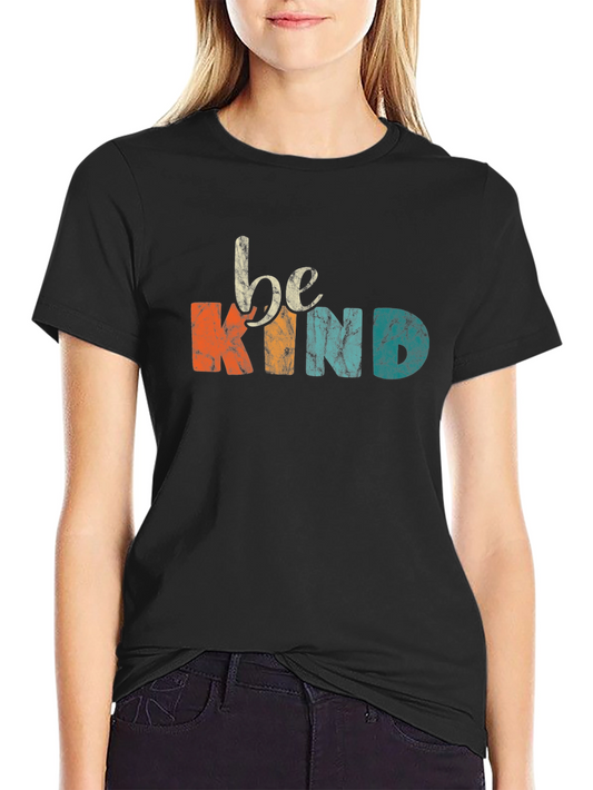 Be Kind Graphic Tee - Vintage Style Black T-Shirt