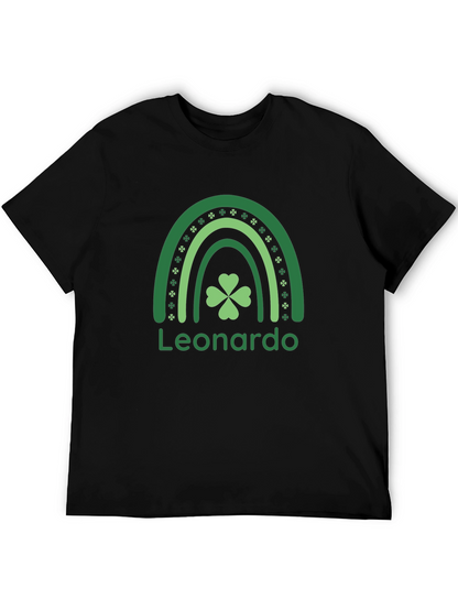 St. Patricks Day Personalized Shamrock Rainbow T-Shirt