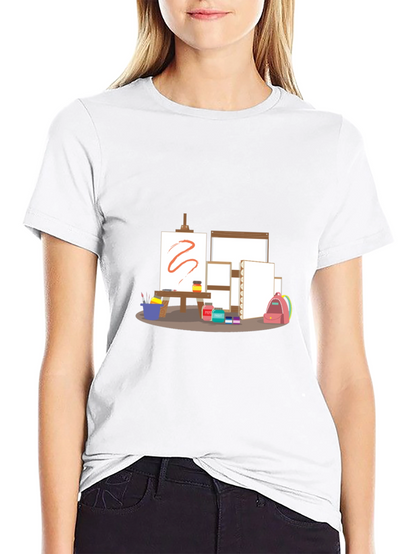 Artists Studio T-Shirt - Creative Canvas Design