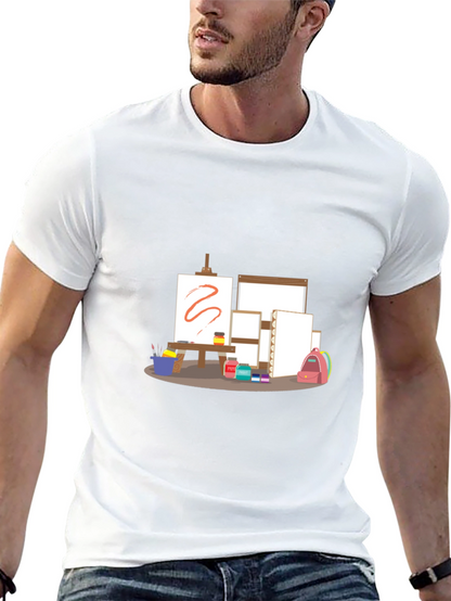 Artists Studio T-Shirt - Creative Canvas Design