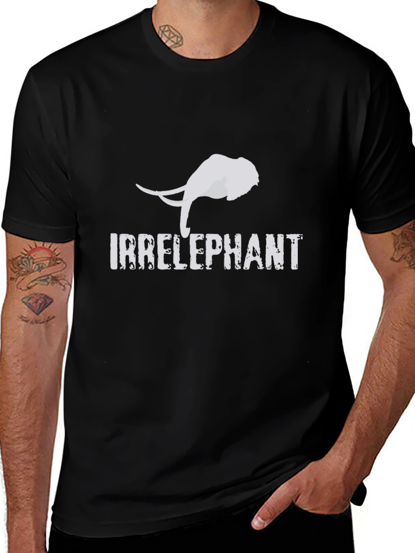 Irrelephant Graphic Tee - Quirky Humor T-Shirt