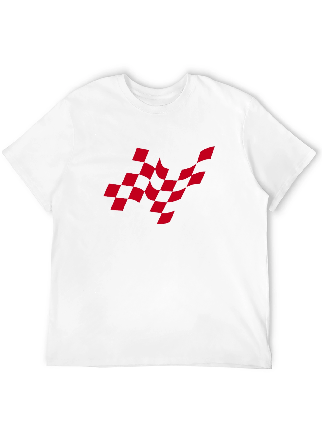 Checkered Flag Graphic Tee - Race Day Ready!