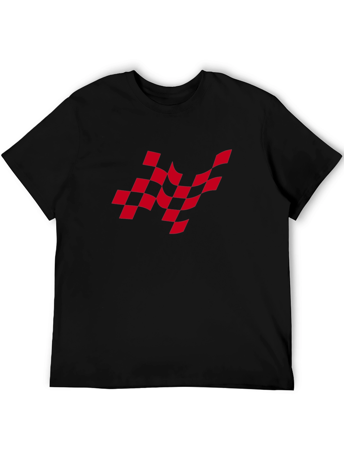 Checkered Flag Graphic Tee - Race Day Ready!