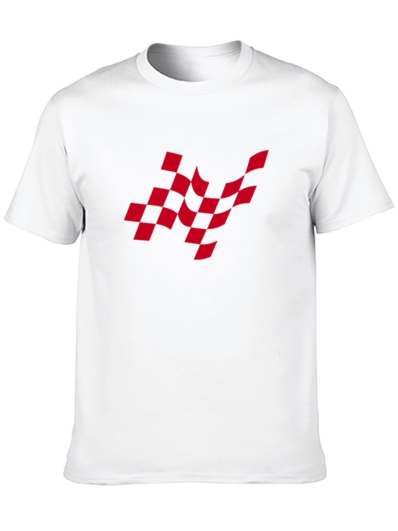 Checkered Flag Graphic Tee - Race Day Ready!