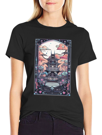Artistic Japanese Pagoda T-Shirt