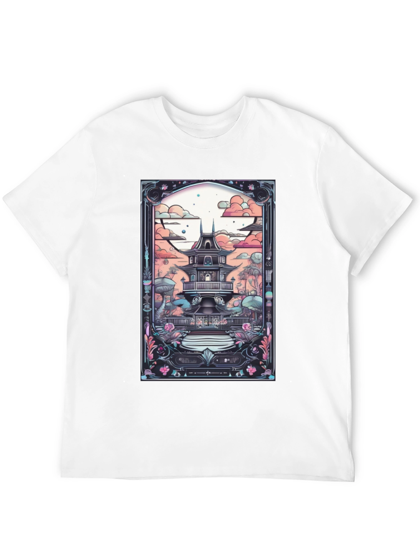 Artistic Japanese Pagoda T-Shirt
