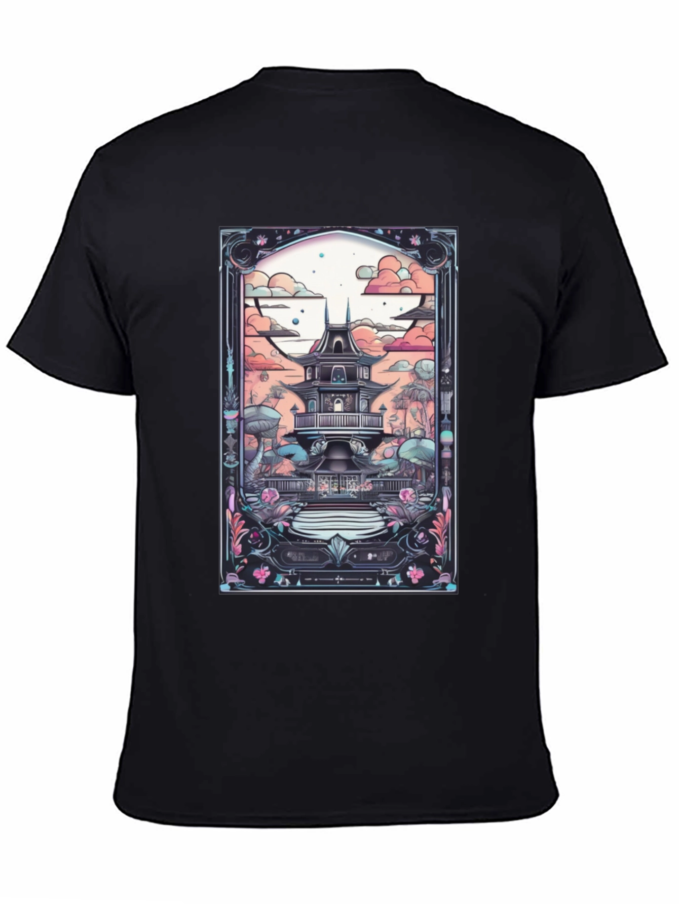 Artistic Japanese Pagoda T-Shirt