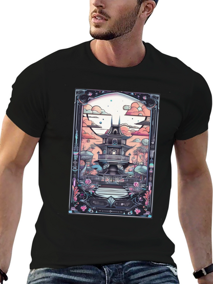 Artistic Japanese Pagoda T-Shirt