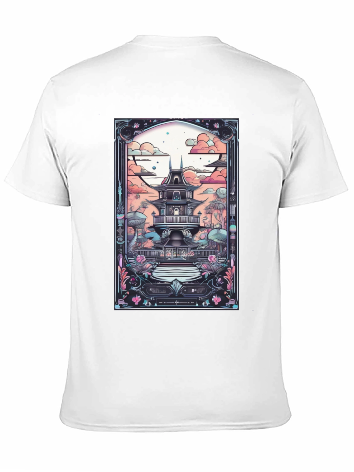 Artistic Japanese Pagoda T-Shirt