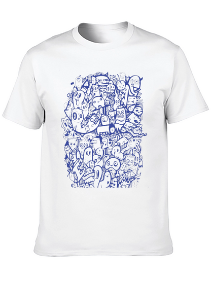 Funky Doodle Graphic T-Shirt