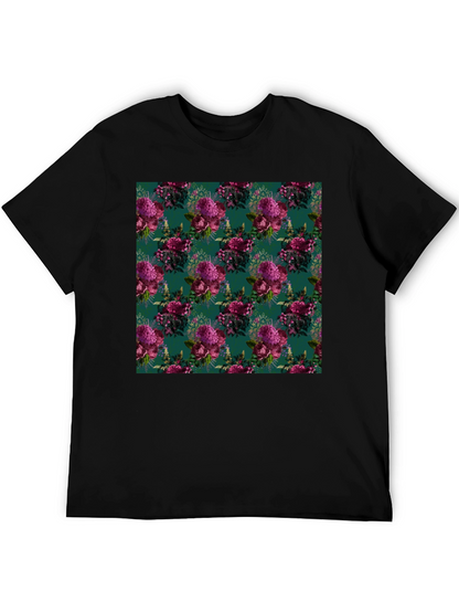 Floral Bouquet Patterned Mens T-Shirt