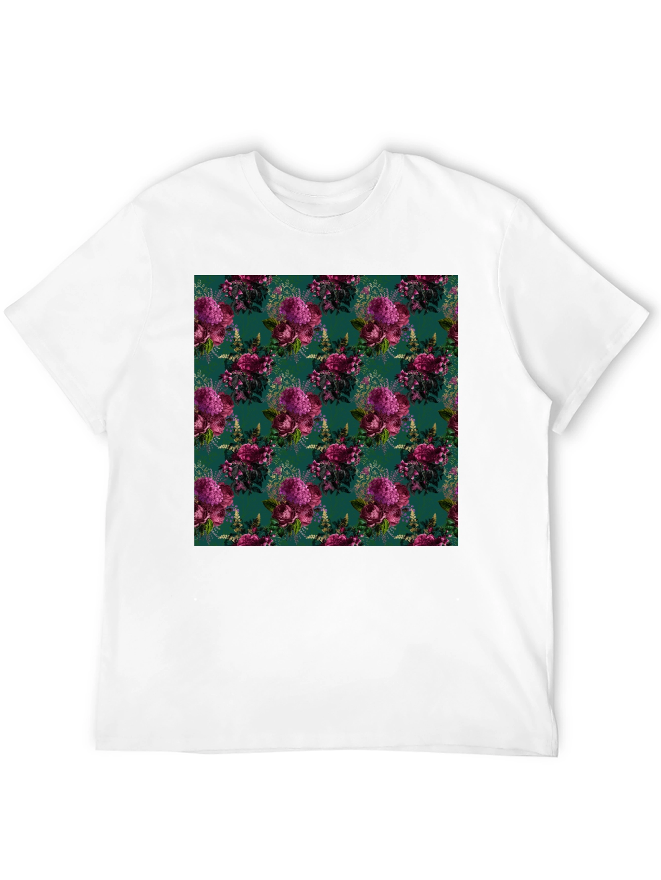 Floral Bouquet Patterned Mens T-Shirt