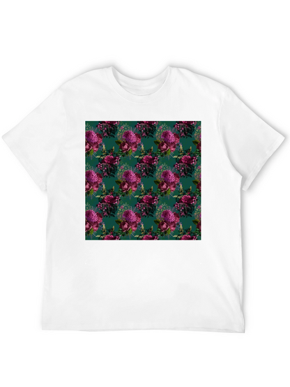 Floral Bouquet Patterned Mens T-Shirt