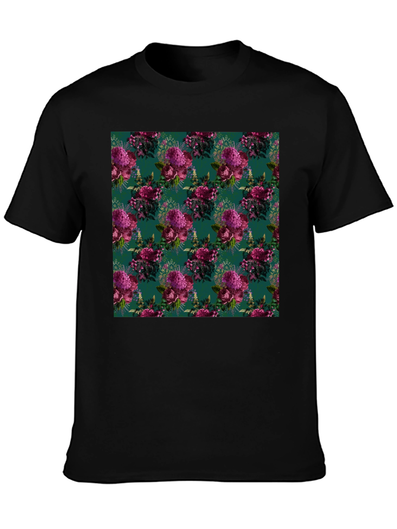 Floral Bouquet Patterned Mens T-Shirt