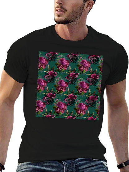 Floral Bouquet Patterned Mens T-Shirt