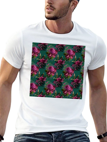 Floral Bouquet Patterned Mens T-Shirt