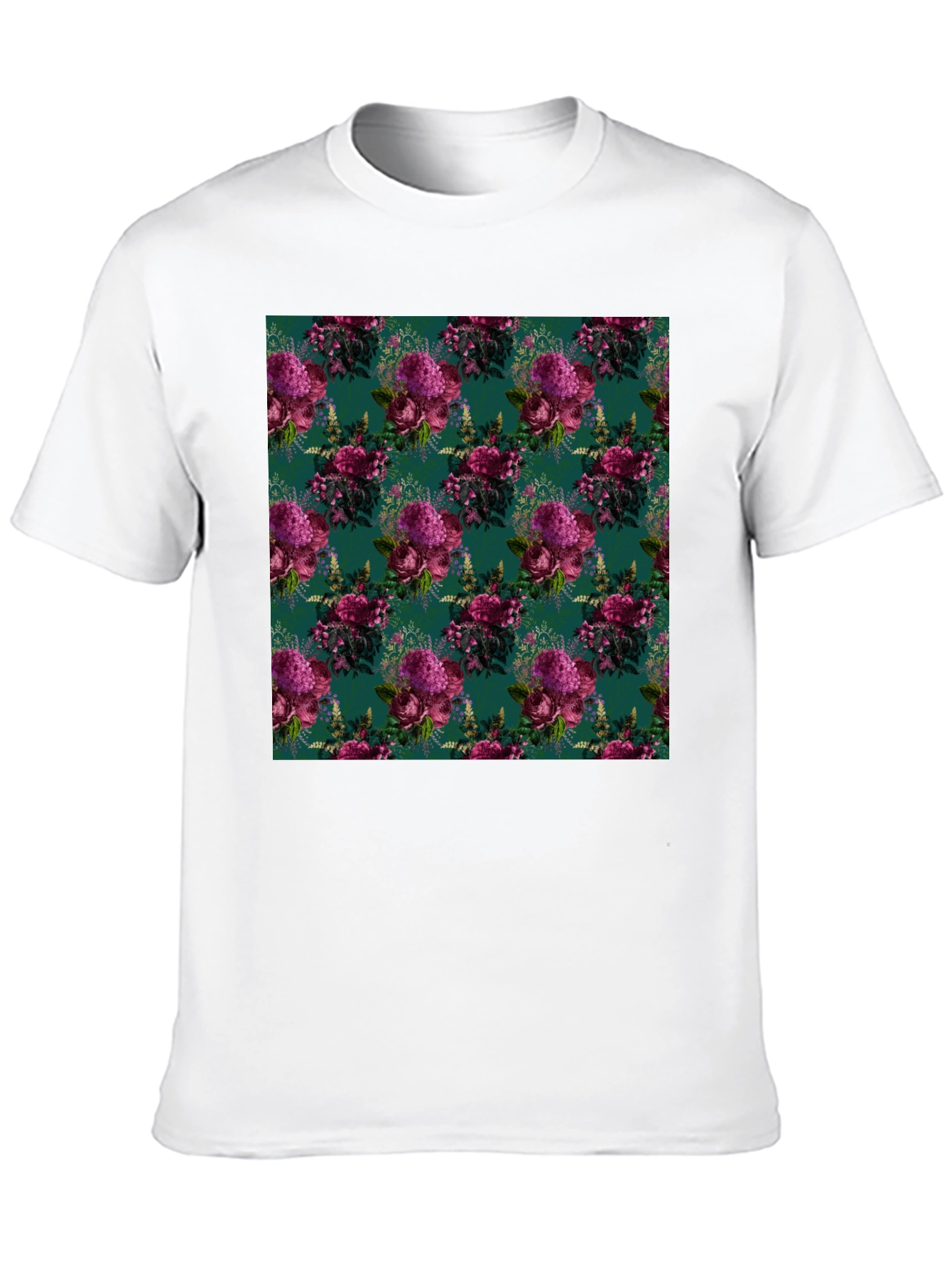 Floral Bouquet Patterned Mens T-Shirt