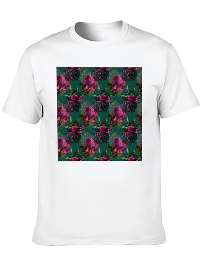 Floral Bouquet Patterned Mens T-Shirt