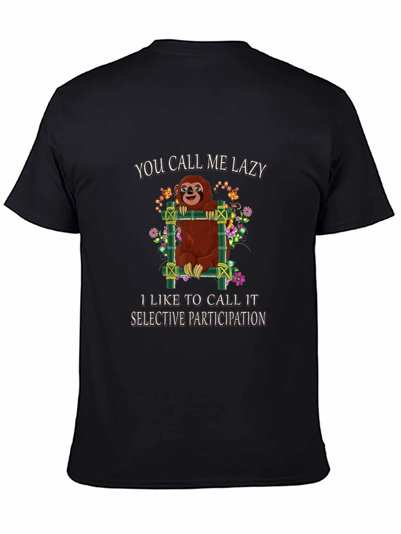 Lazy Sloth Graphic Tee: Selective Participation