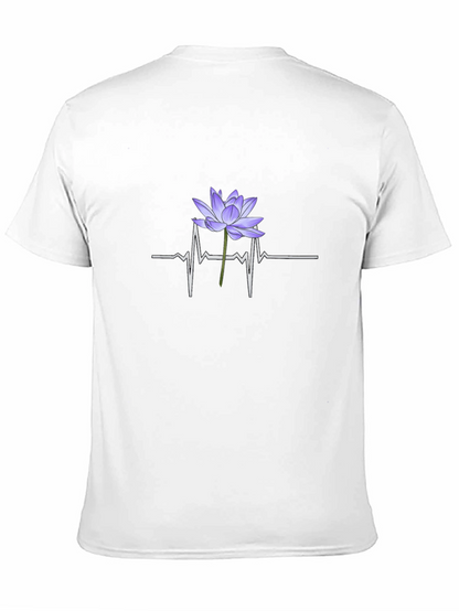 Lotus Heartbeat Graphic Tee - Black