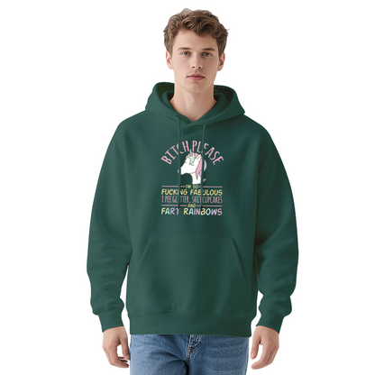 Rainbow Fart Unicorn Bitch Please Funny Hoodie
