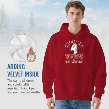 Rainbow Fart Unicorn Bitch Please Funny Hoodie