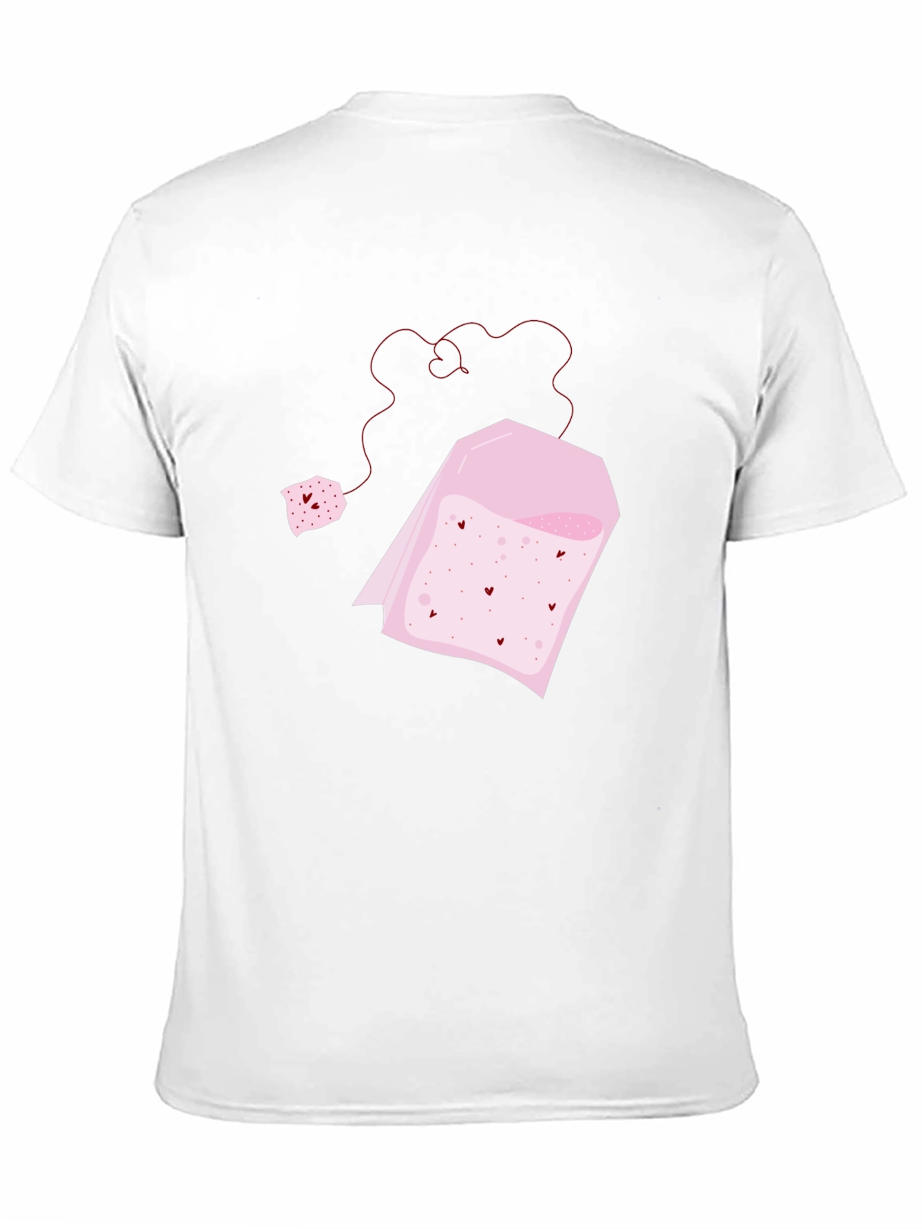 Heart Tea Bag Graphic Tee - Black