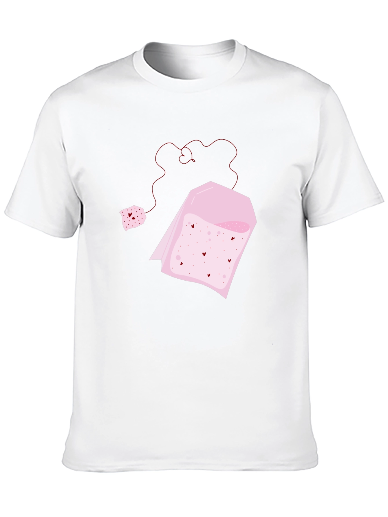 Heart Tea Bag Graphic Tee - Black