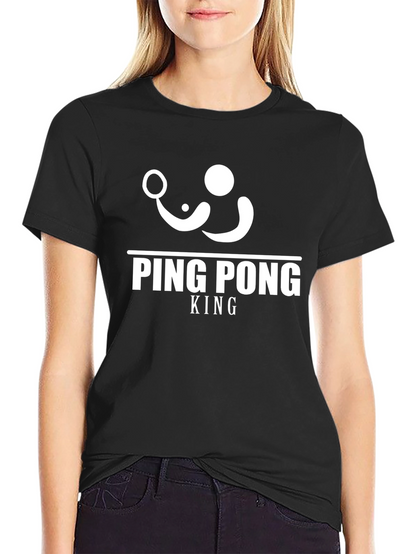 Ping Pong King Black T-Shirt