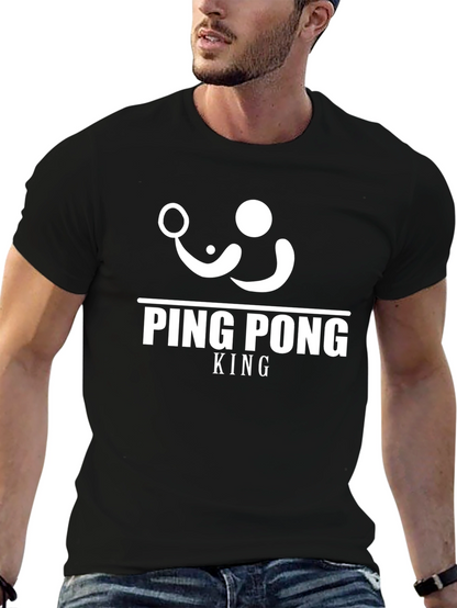 Ping Pong King Black T-Shirt