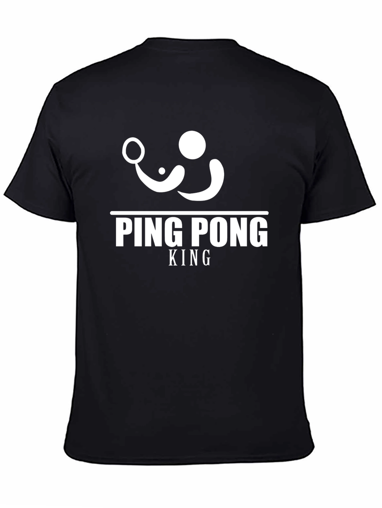 Ping Pong King Black T-Shirt