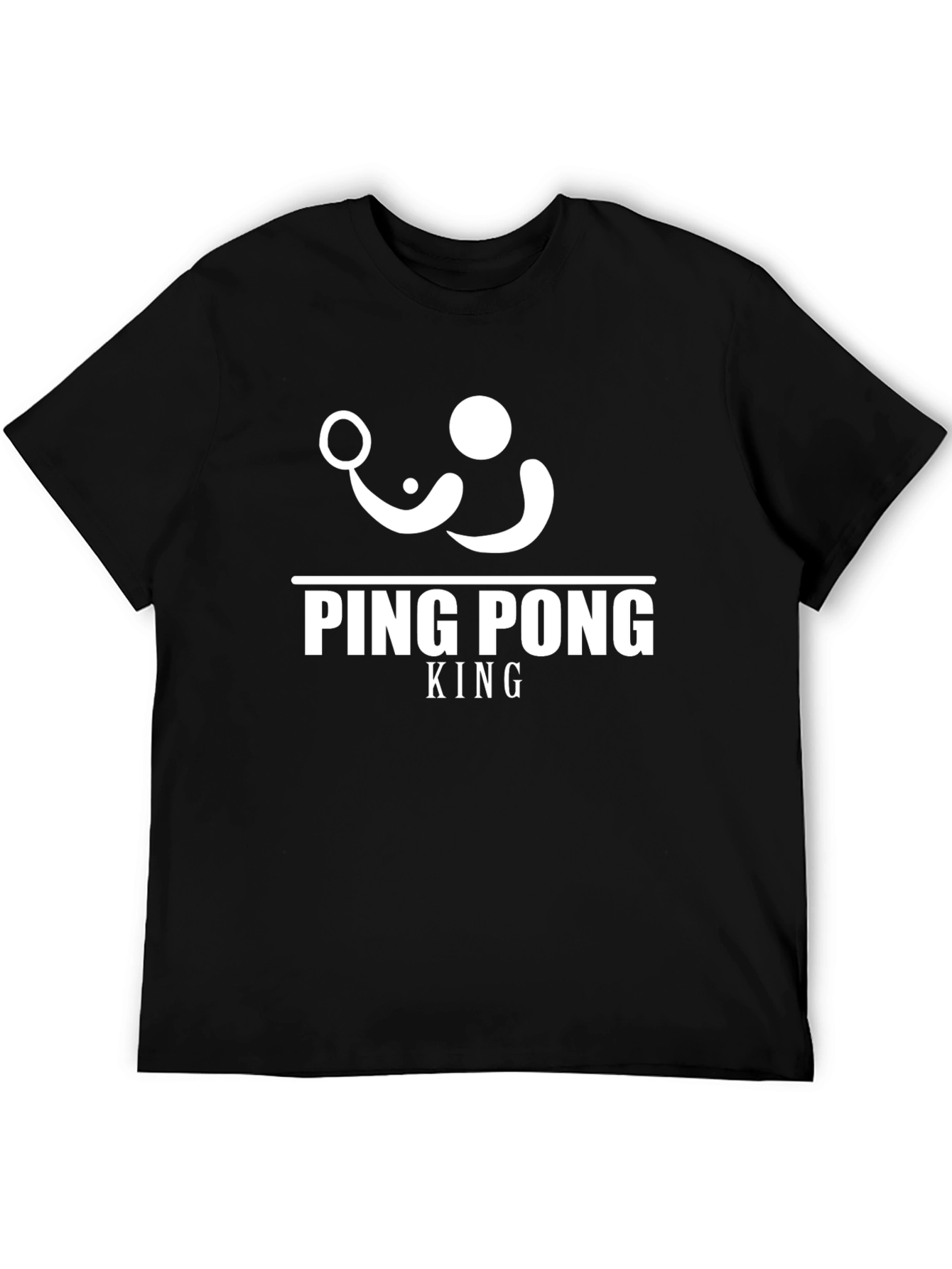 Ping Pong King Black T-Shirt