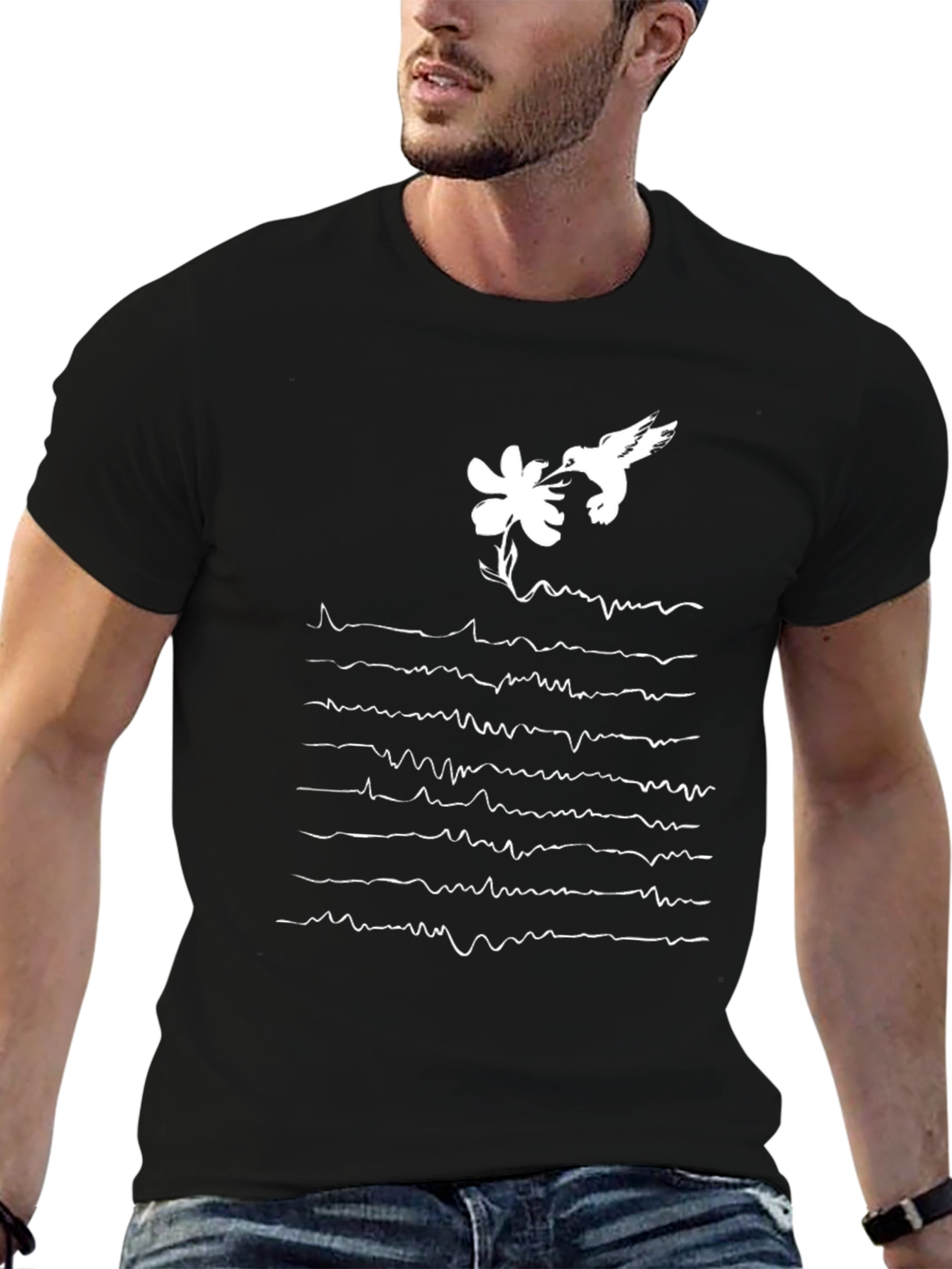 Hummingbird & Floral Pulse T-Shirt