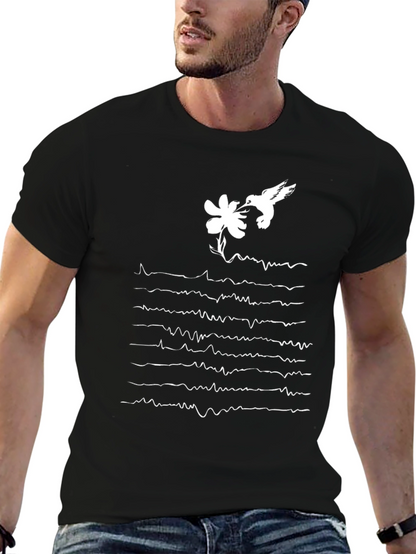 Hummingbird & Floral Pulse T-Shirt