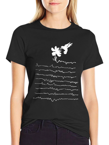 Hummingbird & Floral Pulse T-Shirt