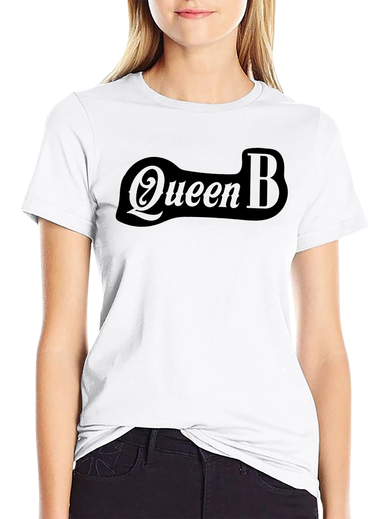Queen B Graphic T-Shirt - Stylish Black Tee