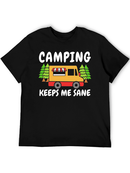 Camping Keeps Me Sane Graphic Tee