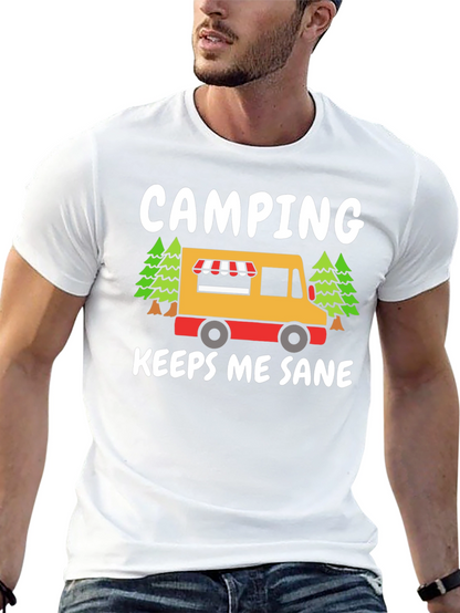Camping Keeps Me Sane Graphic Tee