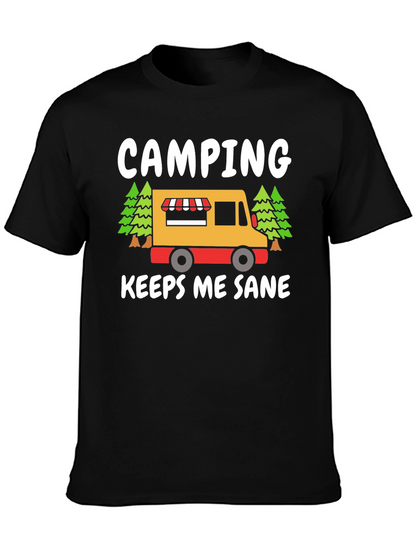 Camping Keeps Me Sane Graphic Tee