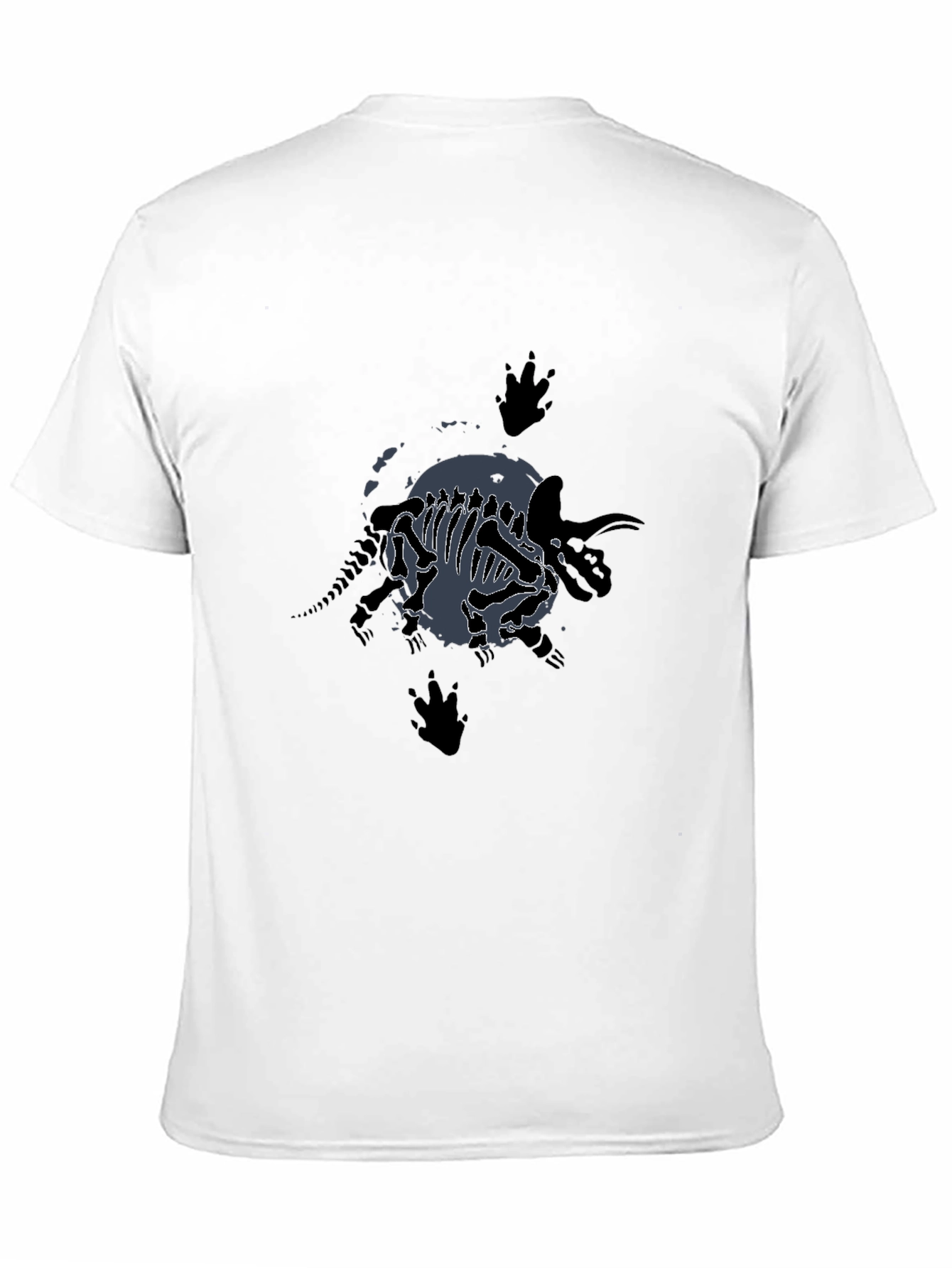 Dinosaur Fossil Graphic T-Shirt - Black